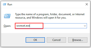 Reset the store app cache - WSReset.exe and hit enter