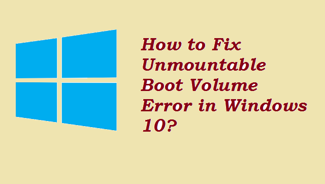 unmountable boot volume windows 7 0xed