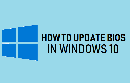 how to update bios in windows 10