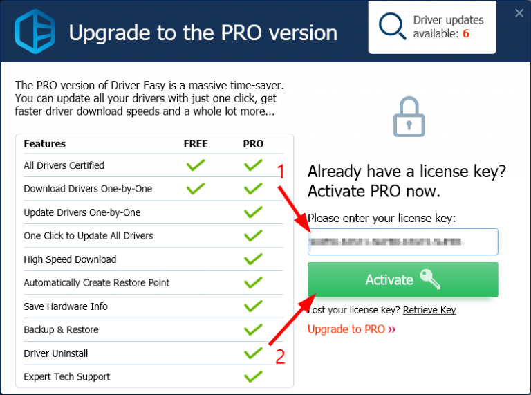 Driver Easy Pro Key gratis {Claves de licencia 100 de trabajo}