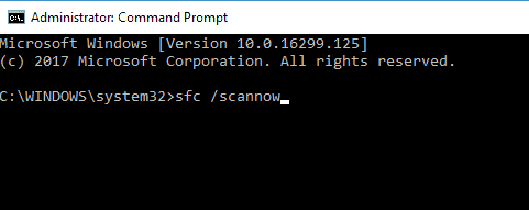 problem resetting your pc 1 - Command Prompt sfc scannow